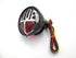 Stop calavera para motos trasero con letrero y portaplaca lateral